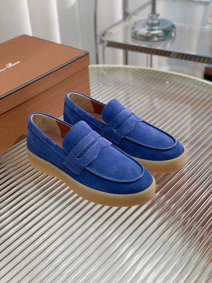LP RETRO SUMMER WALK LOAFERS COBALT SUEDE