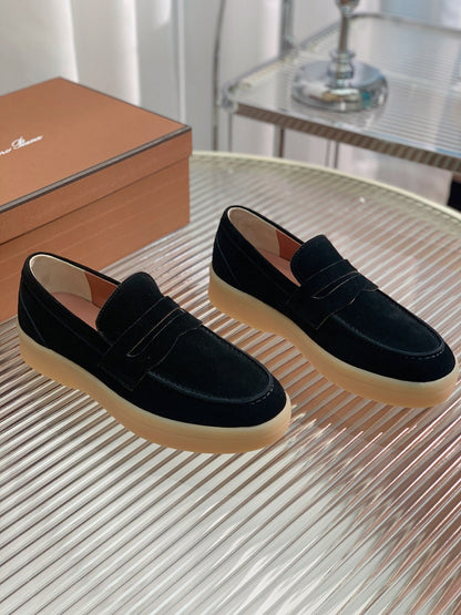 LP RETRO SUMMER WALK LOAFERS BLACK SUEDE