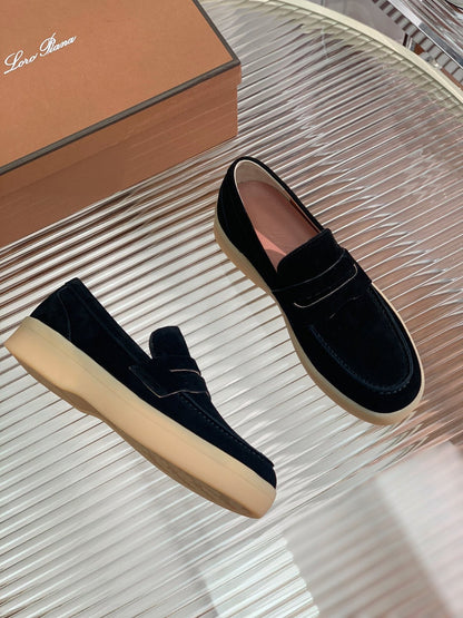 LP RETRO SUMMER WALK LOAFERS BLACK SUEDE