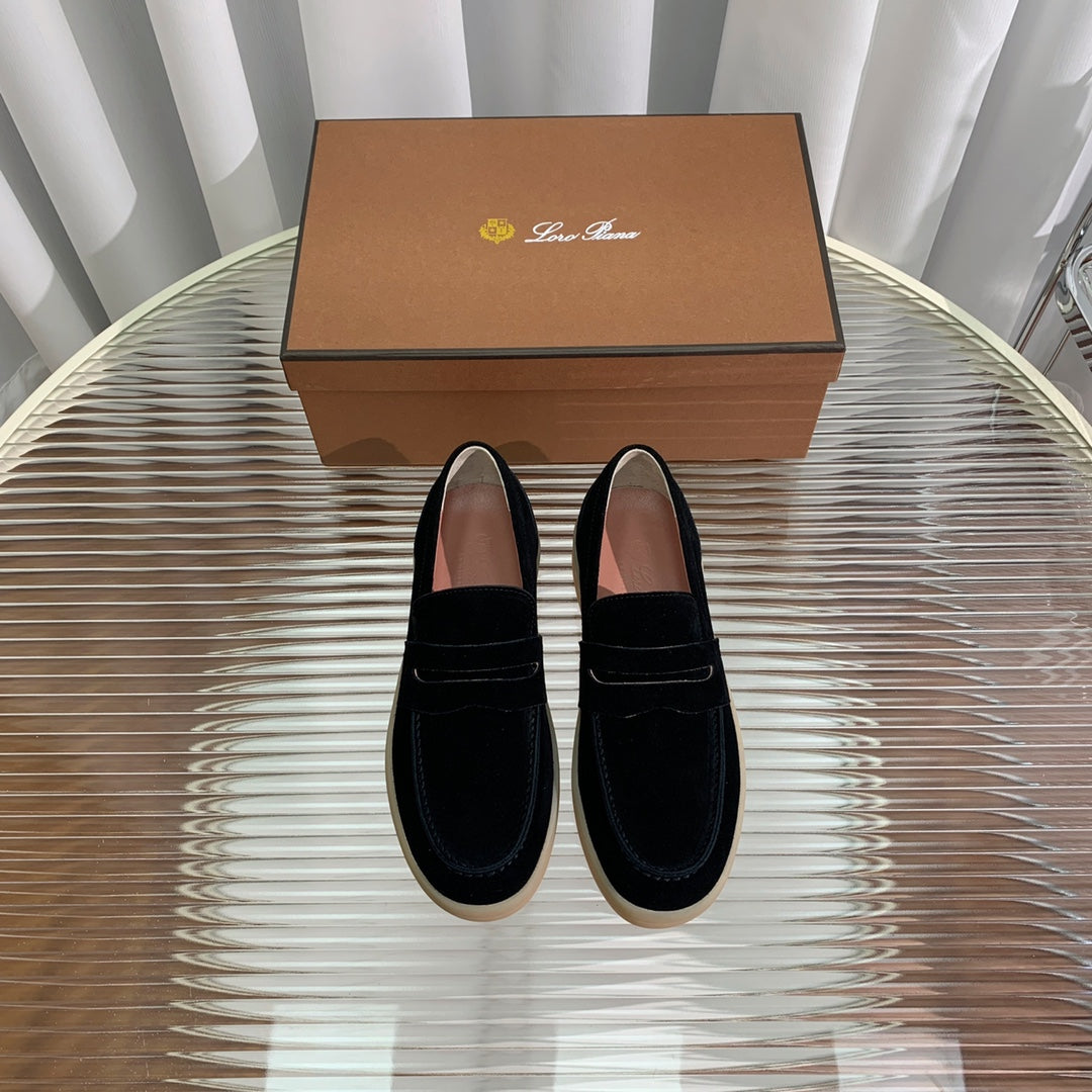 LP RETRO SUMMER WALK LOAFERS BLACK SUEDE