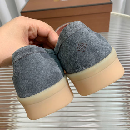 LP RETRO SUMMER WALK LOAFERS GRAY BLACK SUEDE