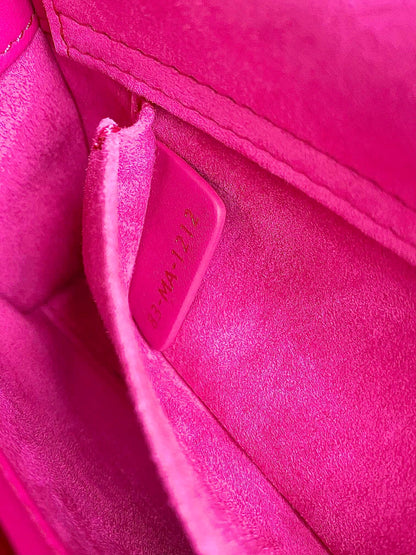 D-JOY BAG 22 IN HOT PINK LAMBSKIN