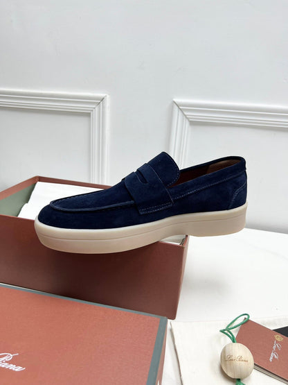 LP RETRO SUMMER WALK LOAFERS DENIM SUEDE