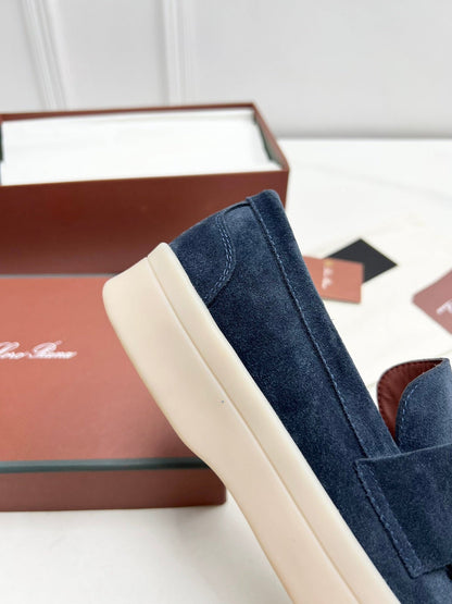 LP RETRO SUMMER WALK LOAFERS NAVY BLUE SUEDE