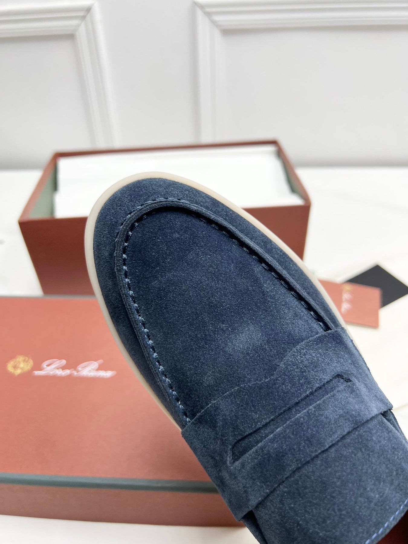 LP RETRO SUMMER WALK LOAFERS NAVY BLUE SUEDE