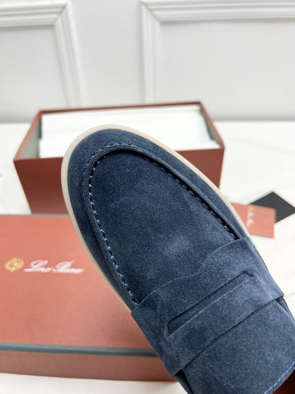 LP RETRO SUMMER WALK LOAFERS NAVY BLUE SUEDE
