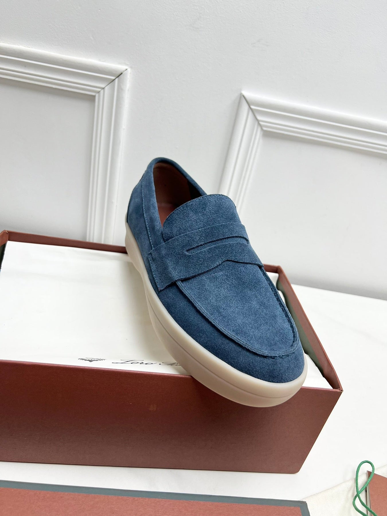 LP RETRO SUMMER WALK LOAFERS AEGEAN SUEDE