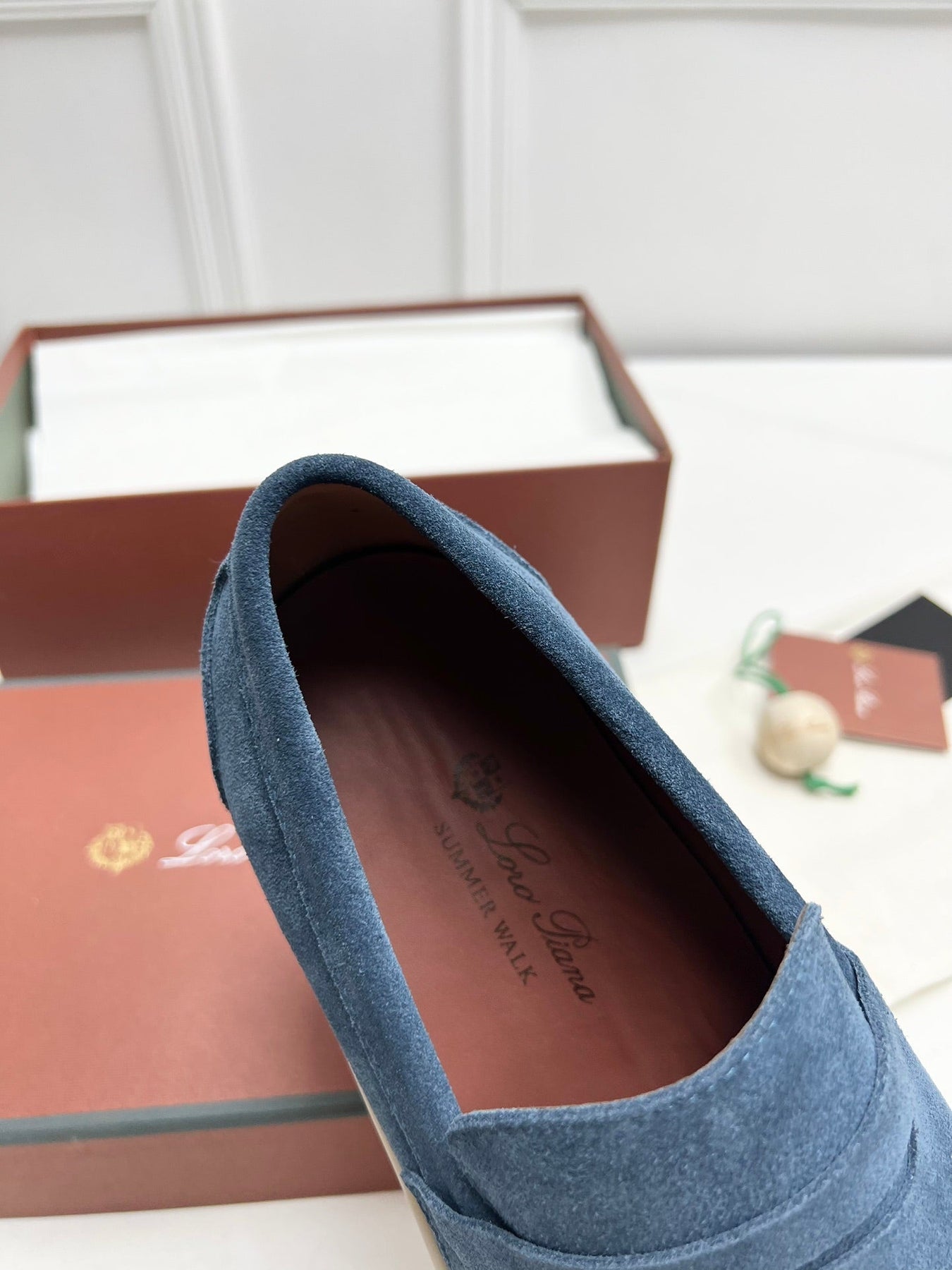 LP RETRO SUMMER WALK LOAFERS AEGEAN SUEDE