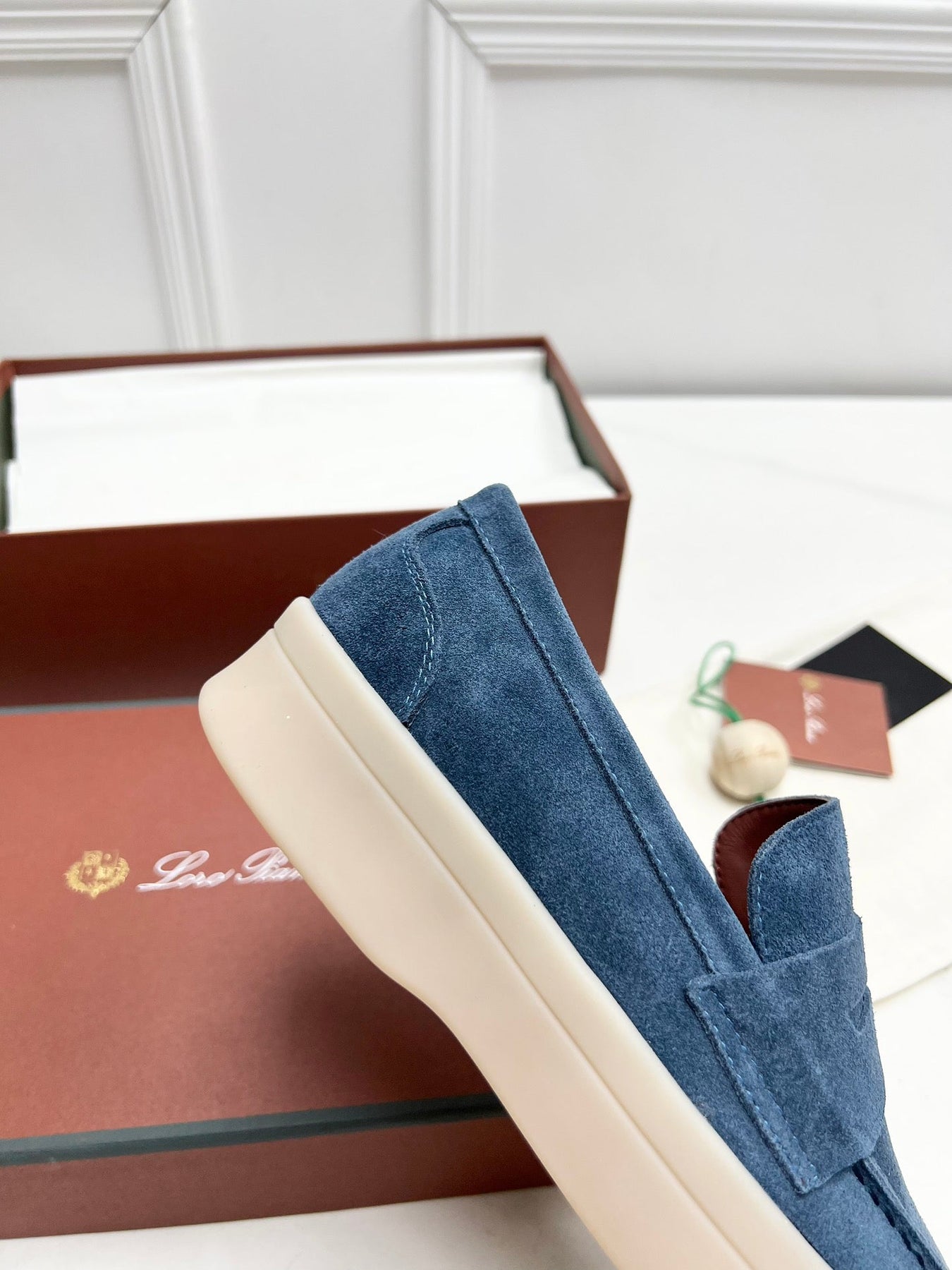 LP RETRO SUMMER WALK LOAFERS AEGEAN SUEDE