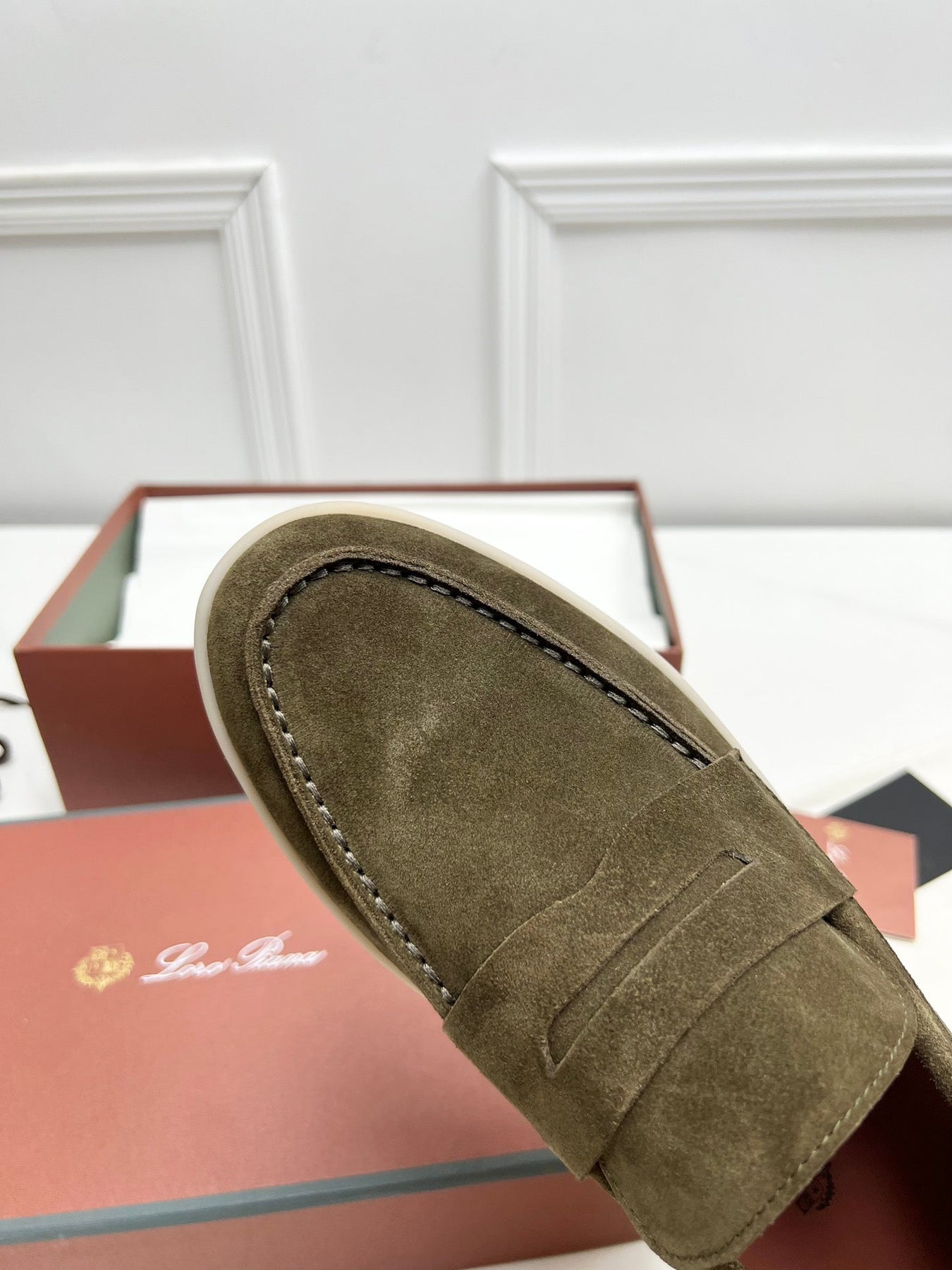 LP RETRO SUMMER WALK LOAFERS OLIVE SUEDE