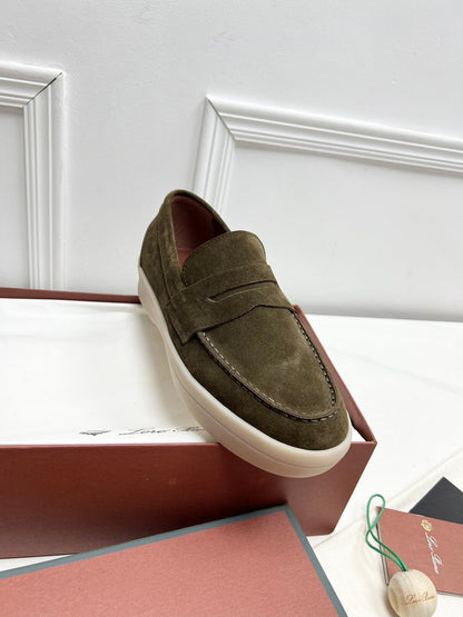 LP RETRO SUMMER WALK LOAFERS OLIVE SUEDE