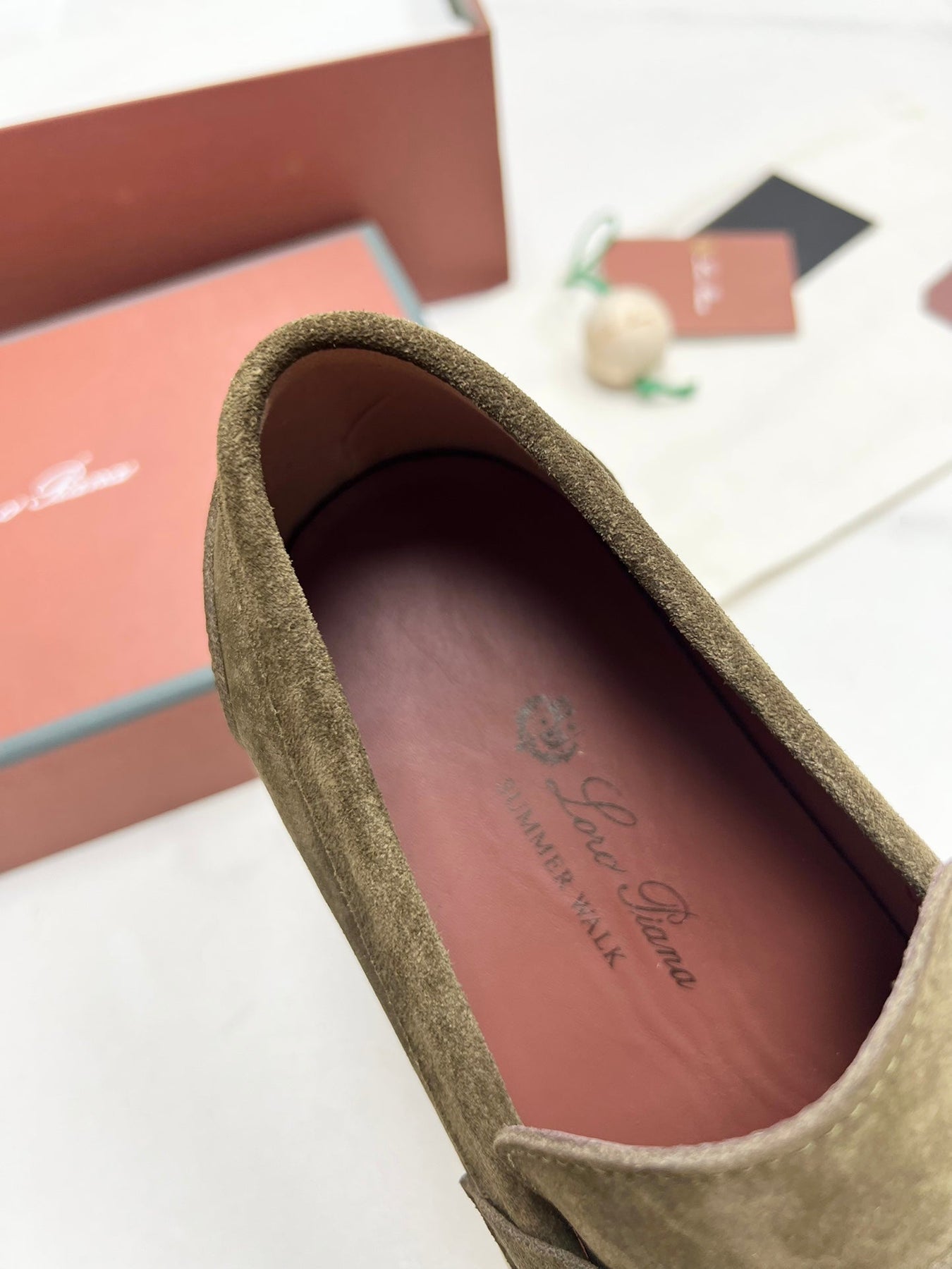 LP RETRO SUMMER WALK LOAFERS OLIVE SUEDE