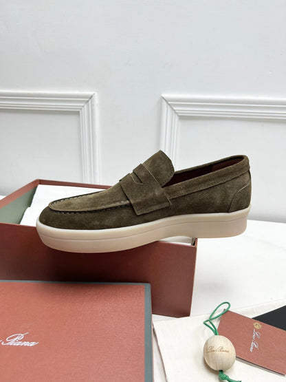 LP RETRO SUMMER WALK LOAFERS OLIVE SUEDE