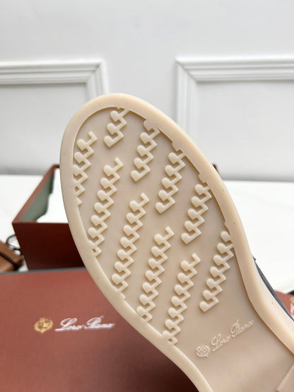 LP RETRO SUMMER WALK LOAFERS GRAY SUEDE