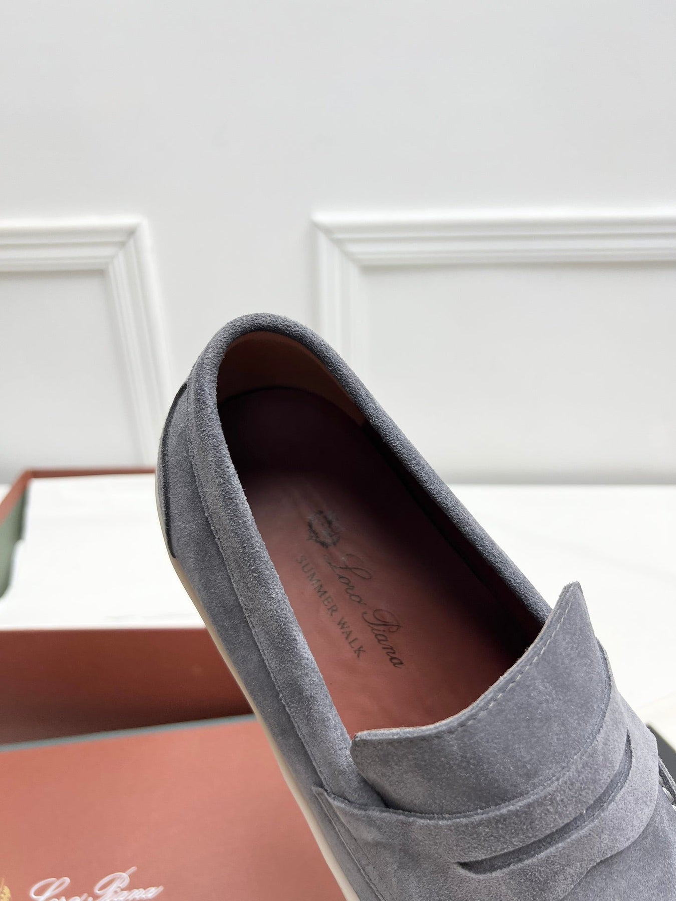LP RETRO SUMMER WALK LOAFERS GRAY SUEDE