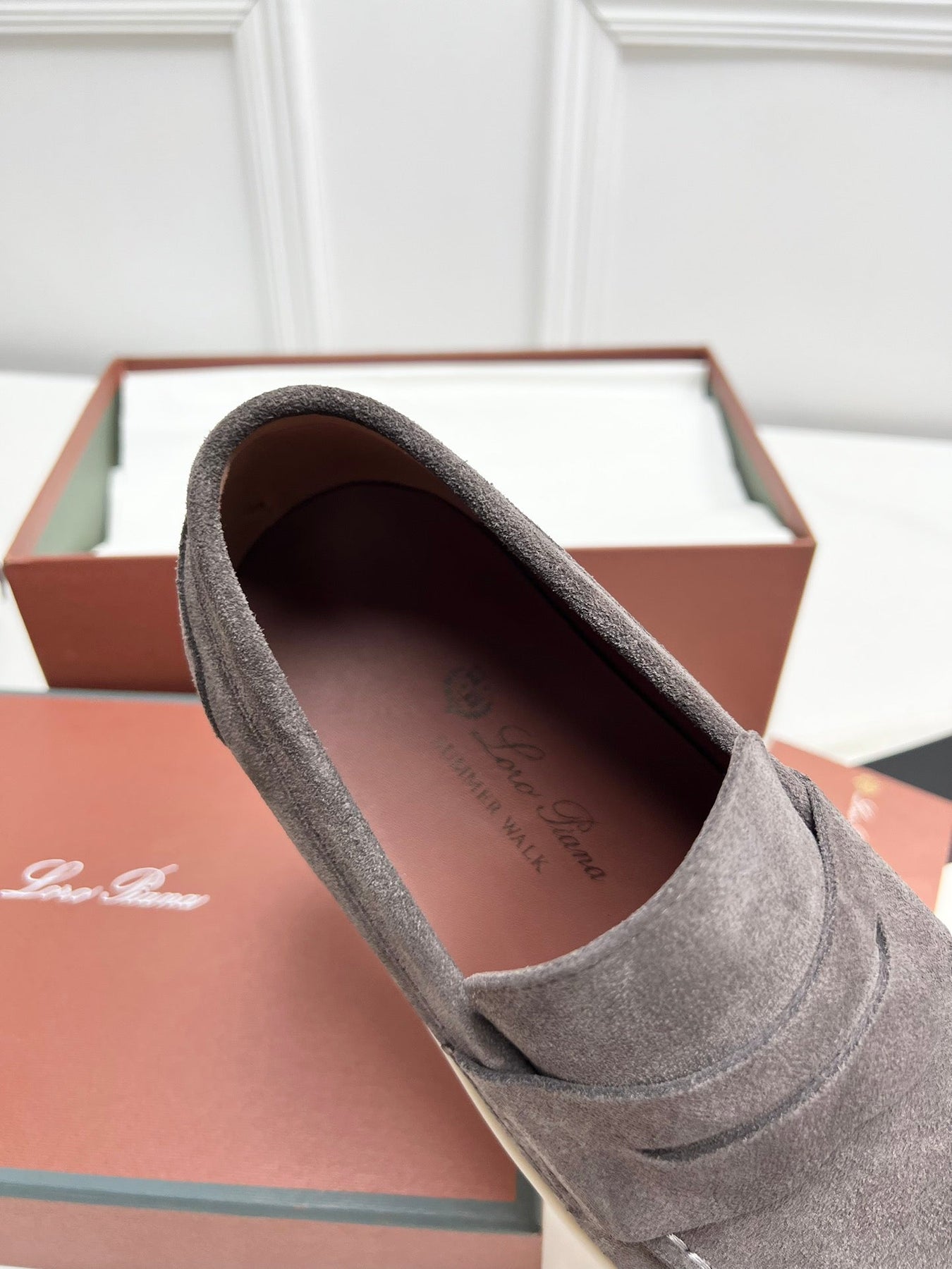 LP RETRO SUMMER WALK LOAFERS ASH SUEDE