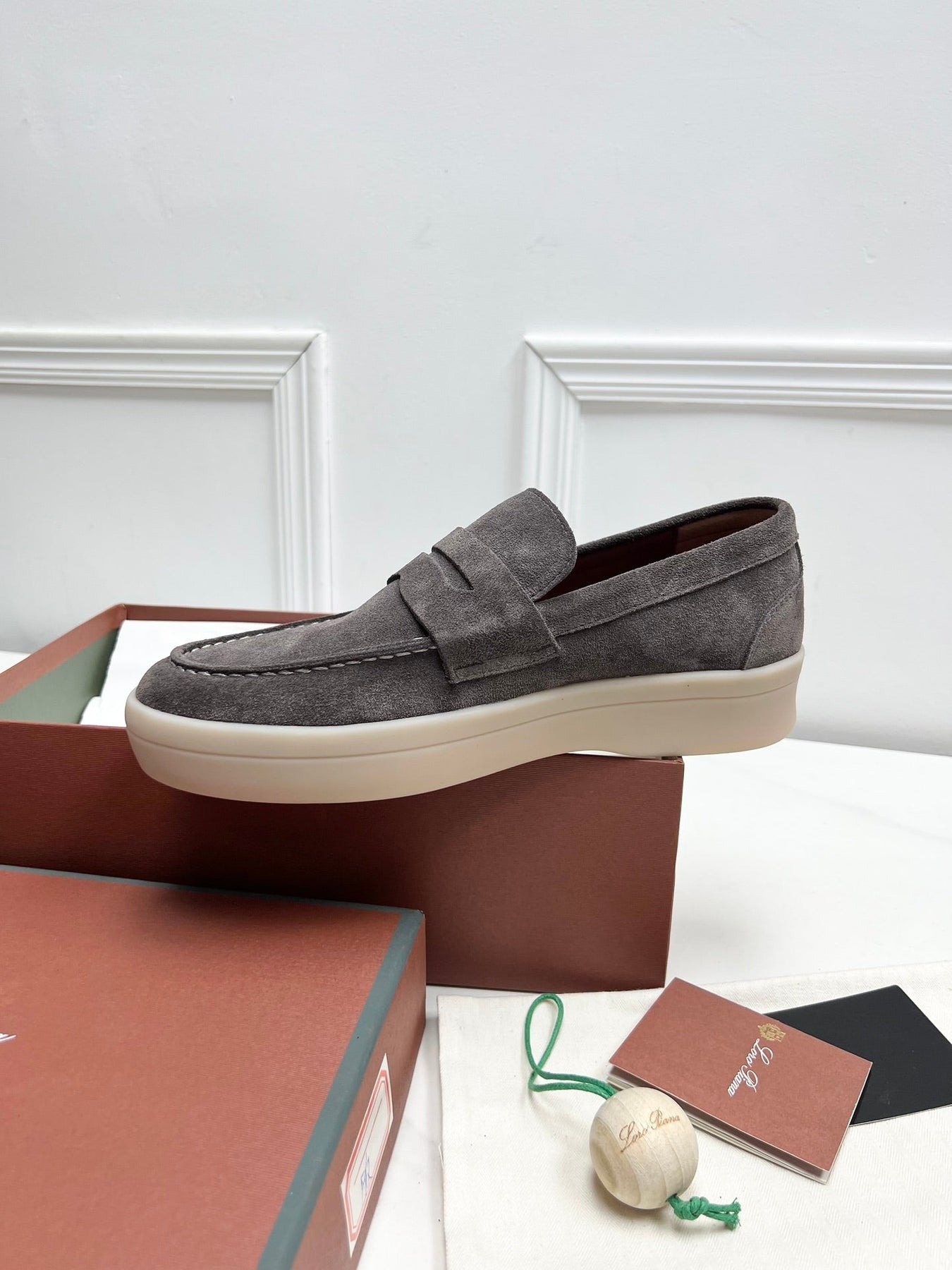 LP RETRO SUMMER WALK LOAFERS ASH SUEDE
