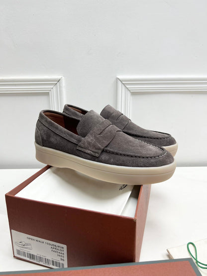 LP RETRO SUMMER WALK LOAFERS ASH SUEDE