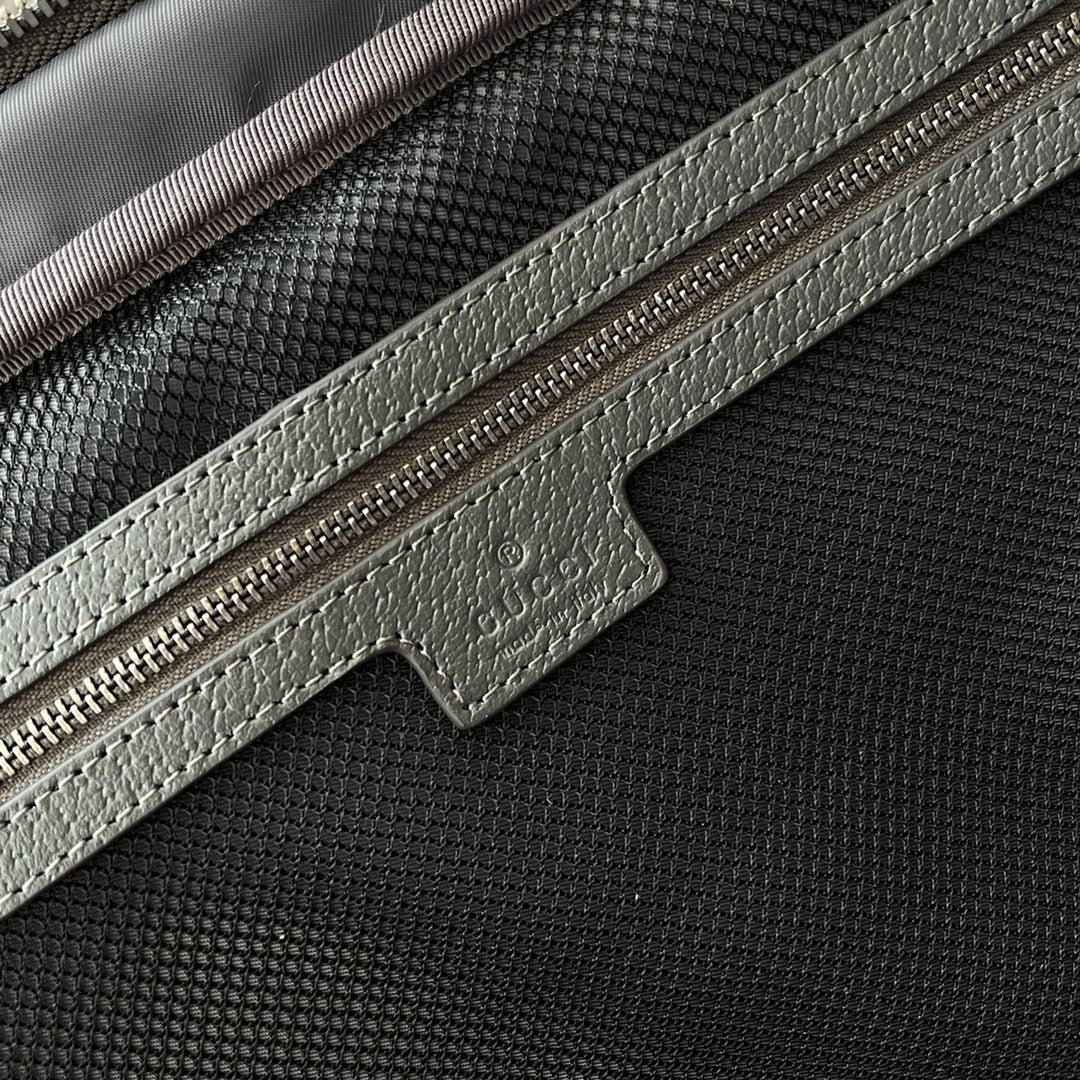 OPHIDIA SHOULDER BAG 36 IN DARK GREY GG CALFSKIN