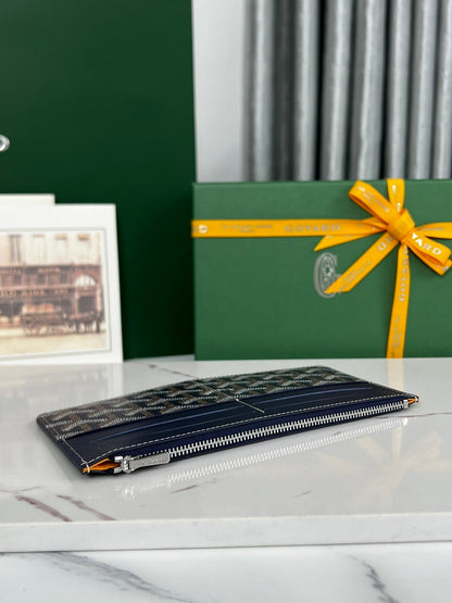 INSERT LOUISE 21 IN GUNPOWDER BLUE GOYARDINE CANVAS