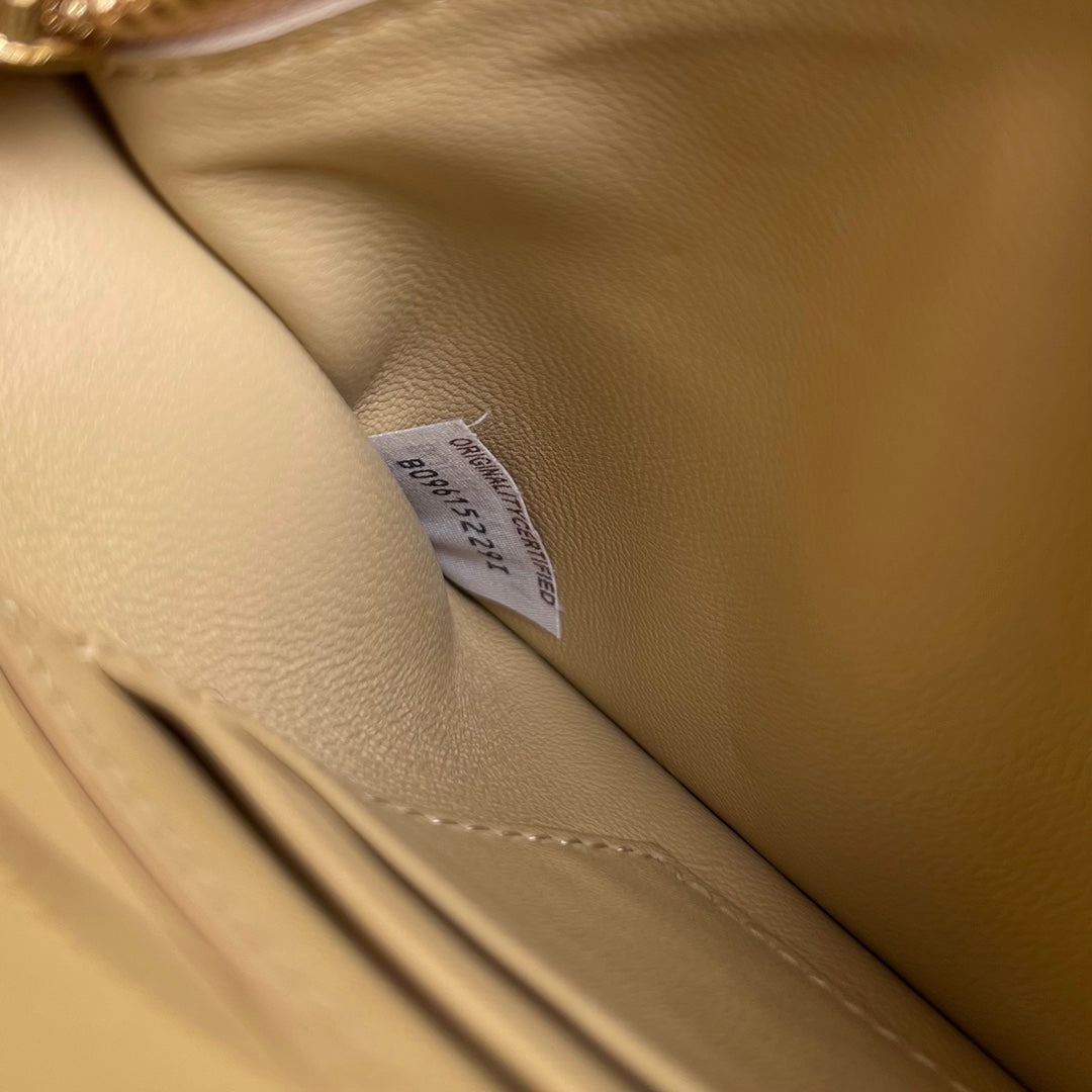 FLIP FLAP 23 BAG IN BEIGE LAMBSKIN