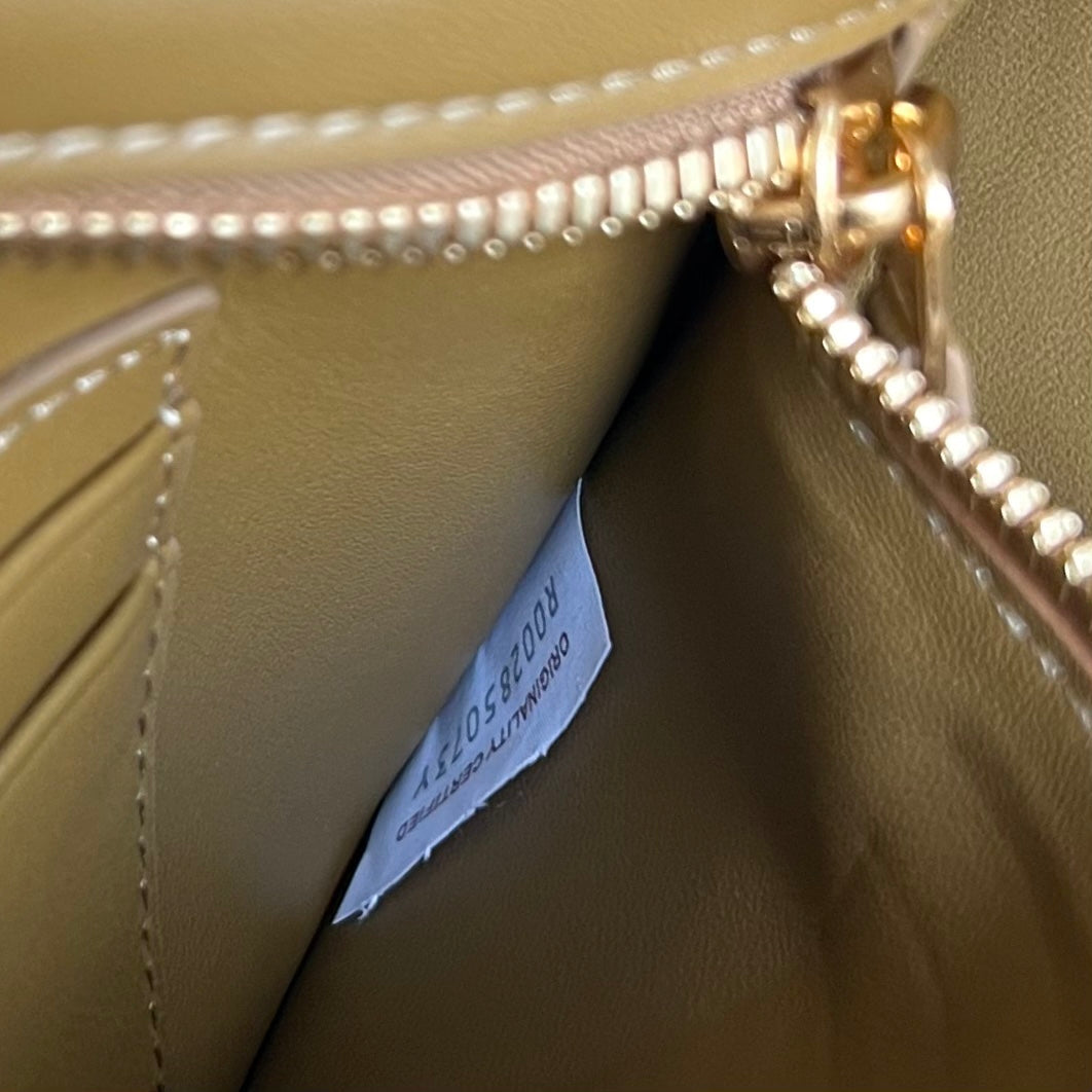 FLIP FLAP 23 BAG IN CARAMEL BROWN LAMBSKIN