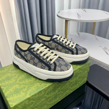 GG SNEAKER FLATFORM LEAD CANVAS