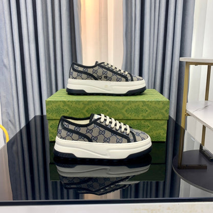 GG SNEAKER FLATFORM LEAD CANVAS