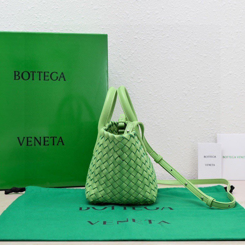 Mini Cabat 20cm Green Lambskin Ghw