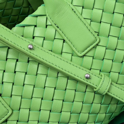 Mini Cabat 20cm Green Lambskin Ghw