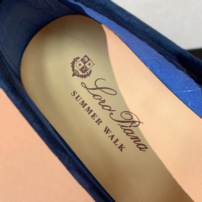 LP CHARMS WALK BABOUCHE LOAFERS COBALT SUEDE