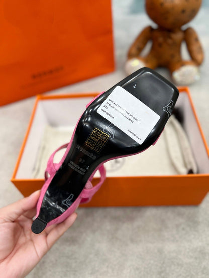 Glamour 75 Sandal Pink Suede