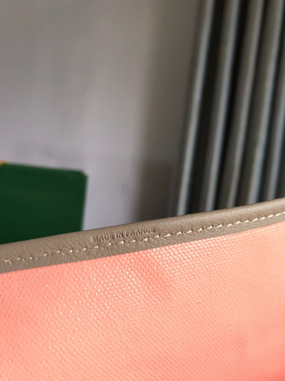 SAINT LOUIS GM 40 IN GREY MIX PINK GOYARDINE CANVAS AND CALFSKIN