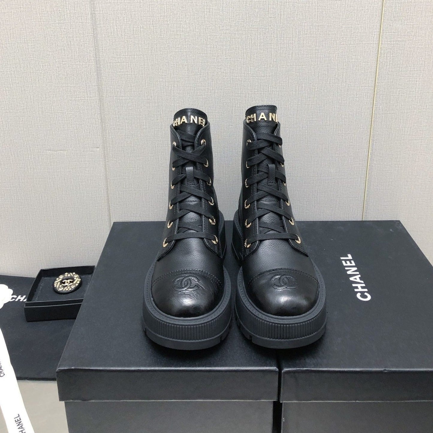 MARTIN SHORT BOOTS BLACK LAMBSKIN