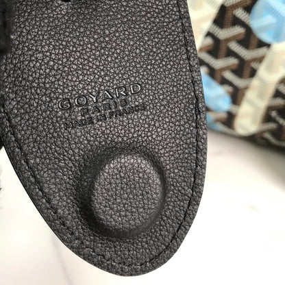 SAINT LOUIS PM BAG 34 IN BLUE LETTRES CAMOUFLAGE GOYARDINE CANVAS