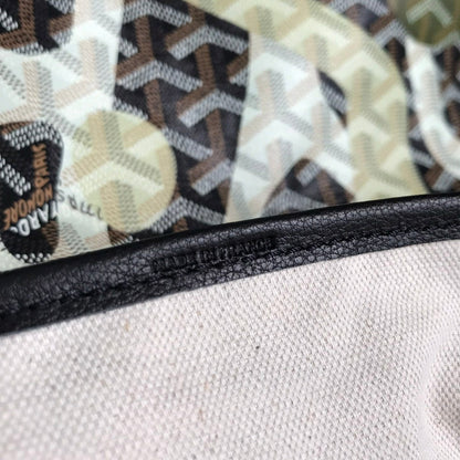 SAINT LOUIS PM BAG 34 IN GREEN LETTRES CAMOUFLAGE GOYARDINE CANVAS