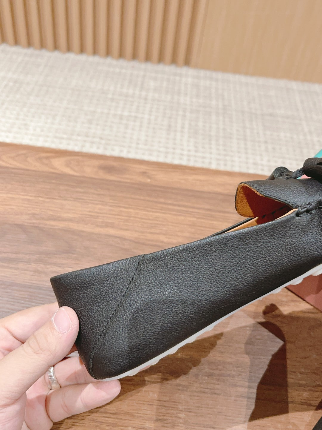 LP DOT SOLE WALK LOAFERS CHARCOAL DEERSKIN