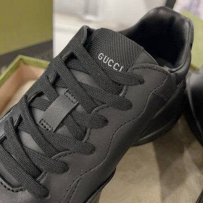 GG Rhyton Trainer Leather Black