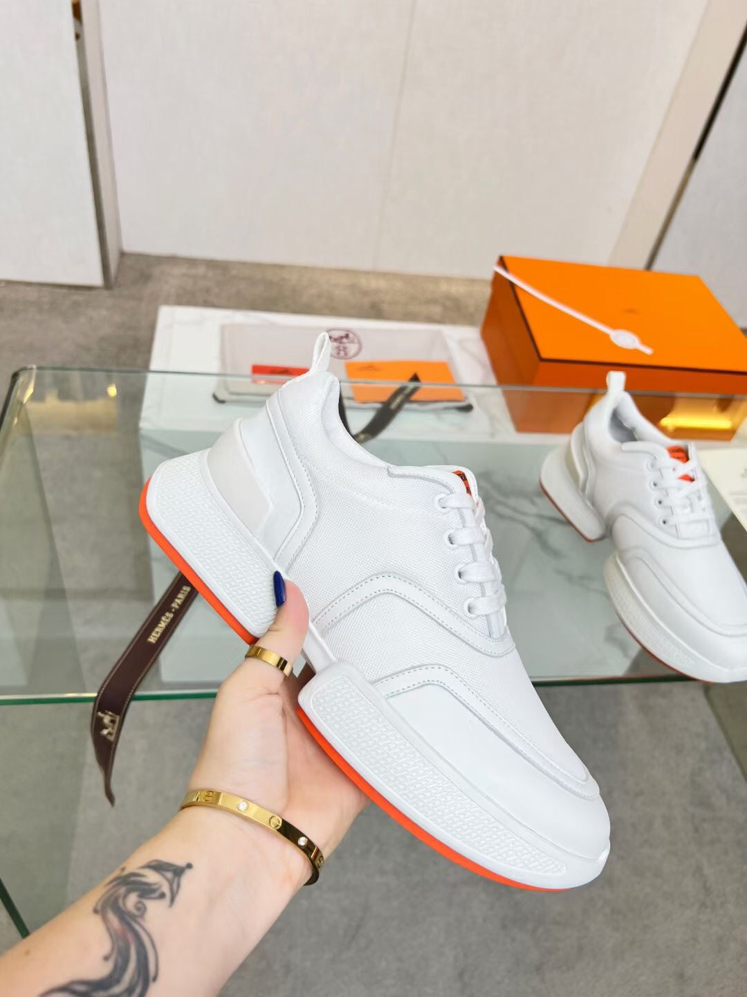 GIGA SNEAKER WHITE CALFSKIN