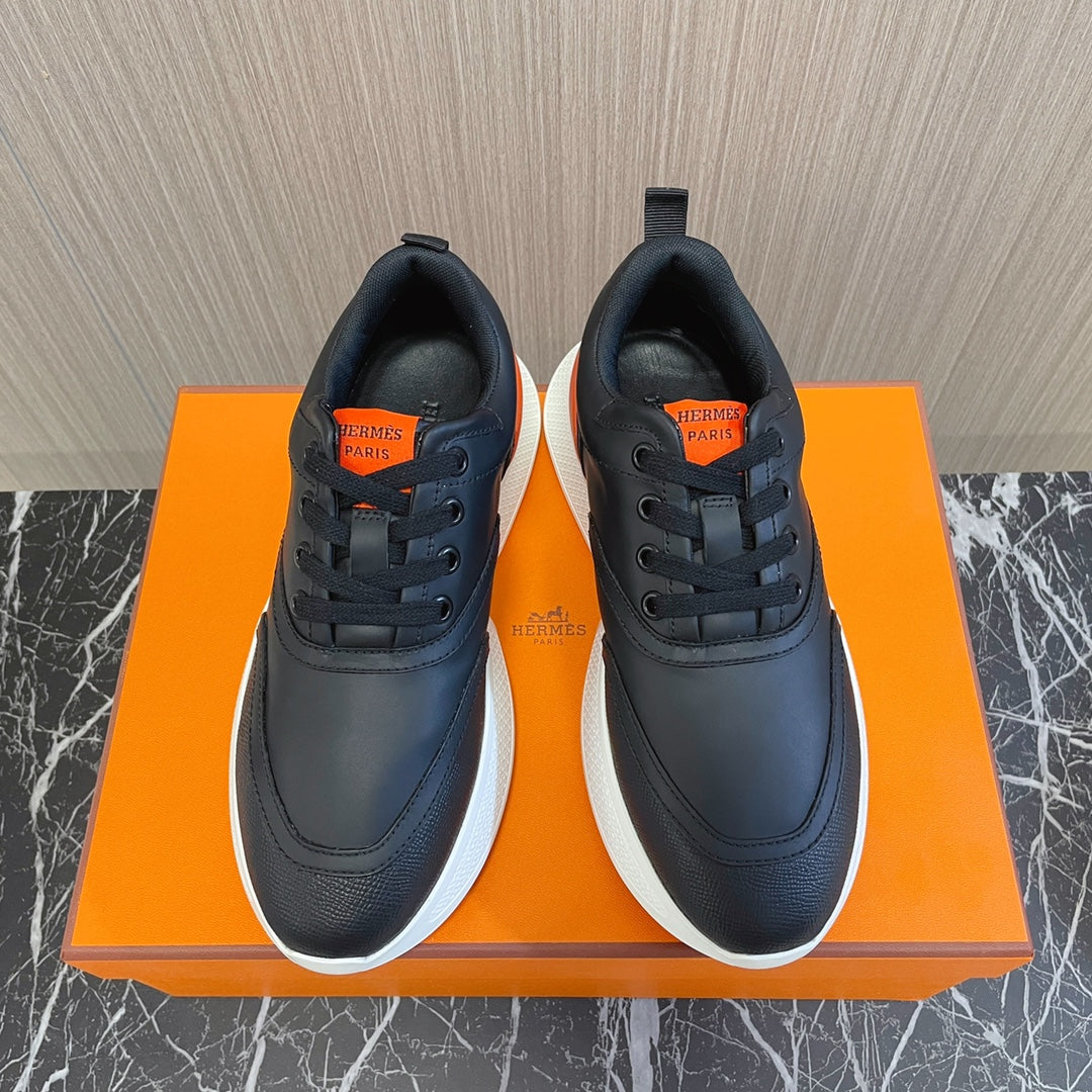 GIGA SNEAKER GLOSSY BLACK CALFSKIN