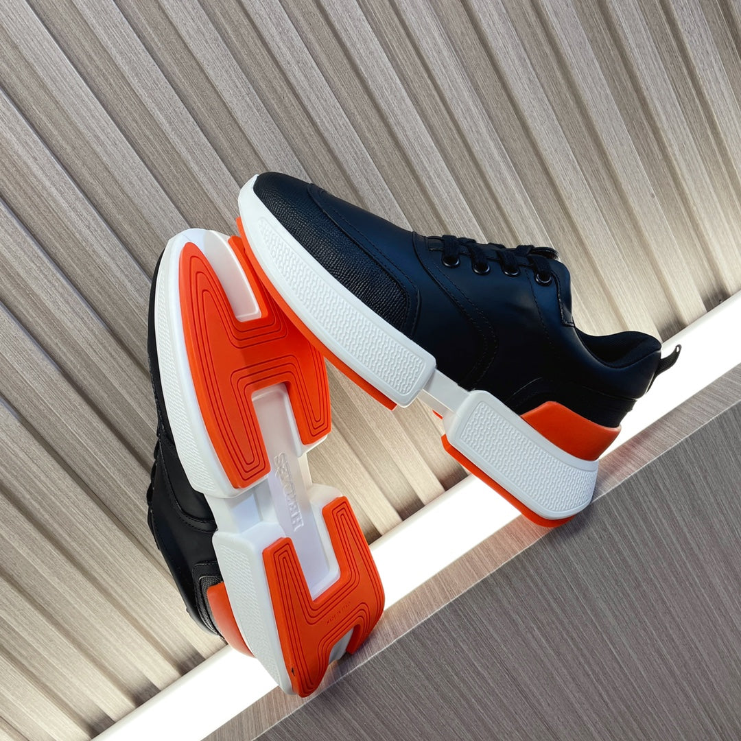 GIGA SNEAKER GLOSSY BLACK CALFSKIN