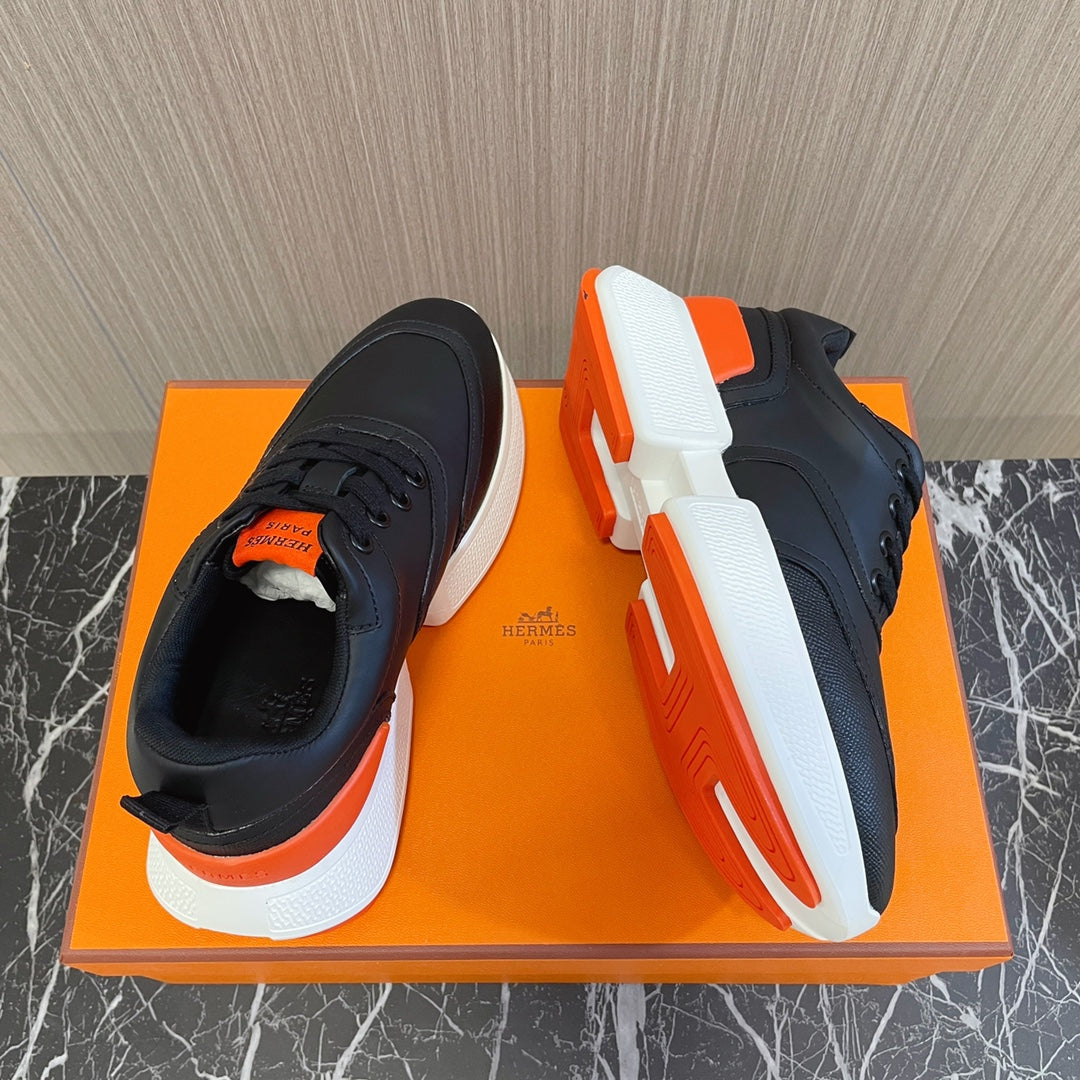 GIGA SNEAKER GLOSSY BLACK CALFSKIN