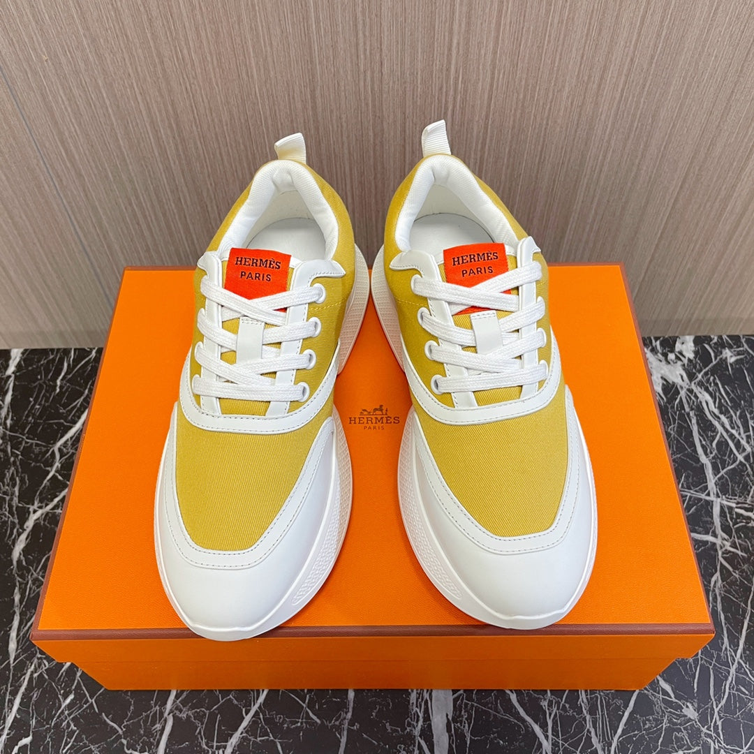 GIGA SNEAKER YELLOW MIX WHITE CALFSKIN