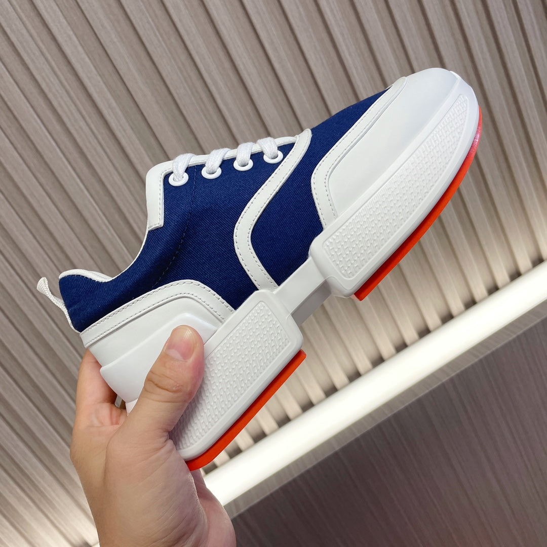 GIGA SNEAKER NAVY MIX WHITE CALFSKIN
