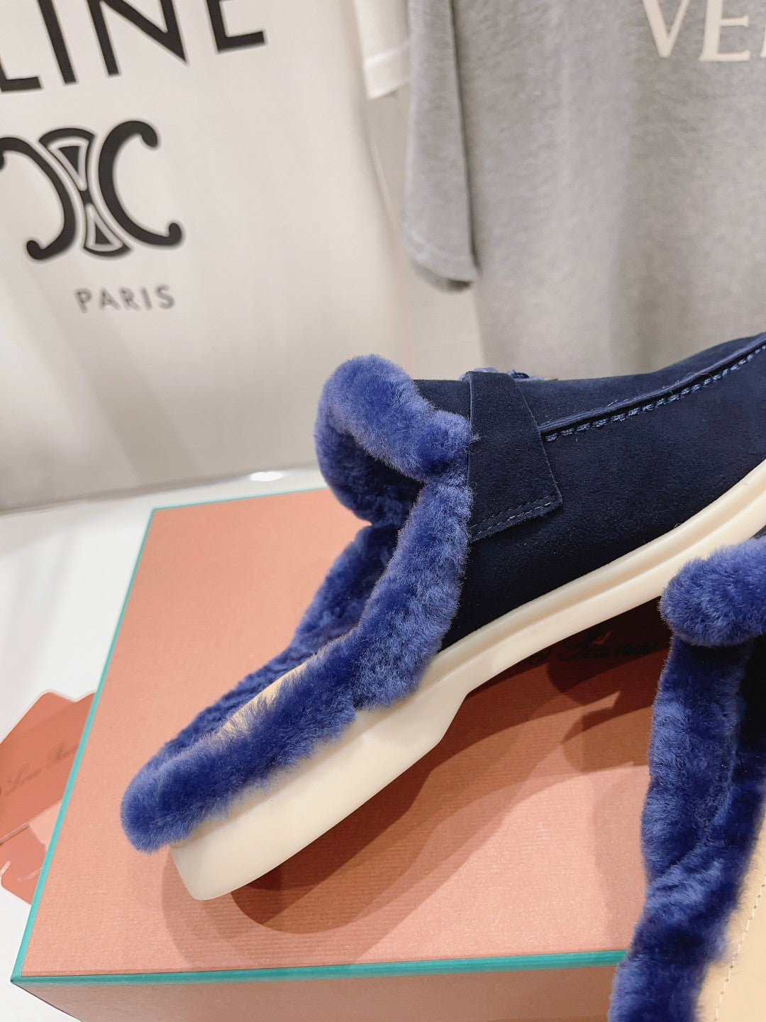 LP CHARMS WALK BABOUCHE LOAFERS INDIGO FLEECE