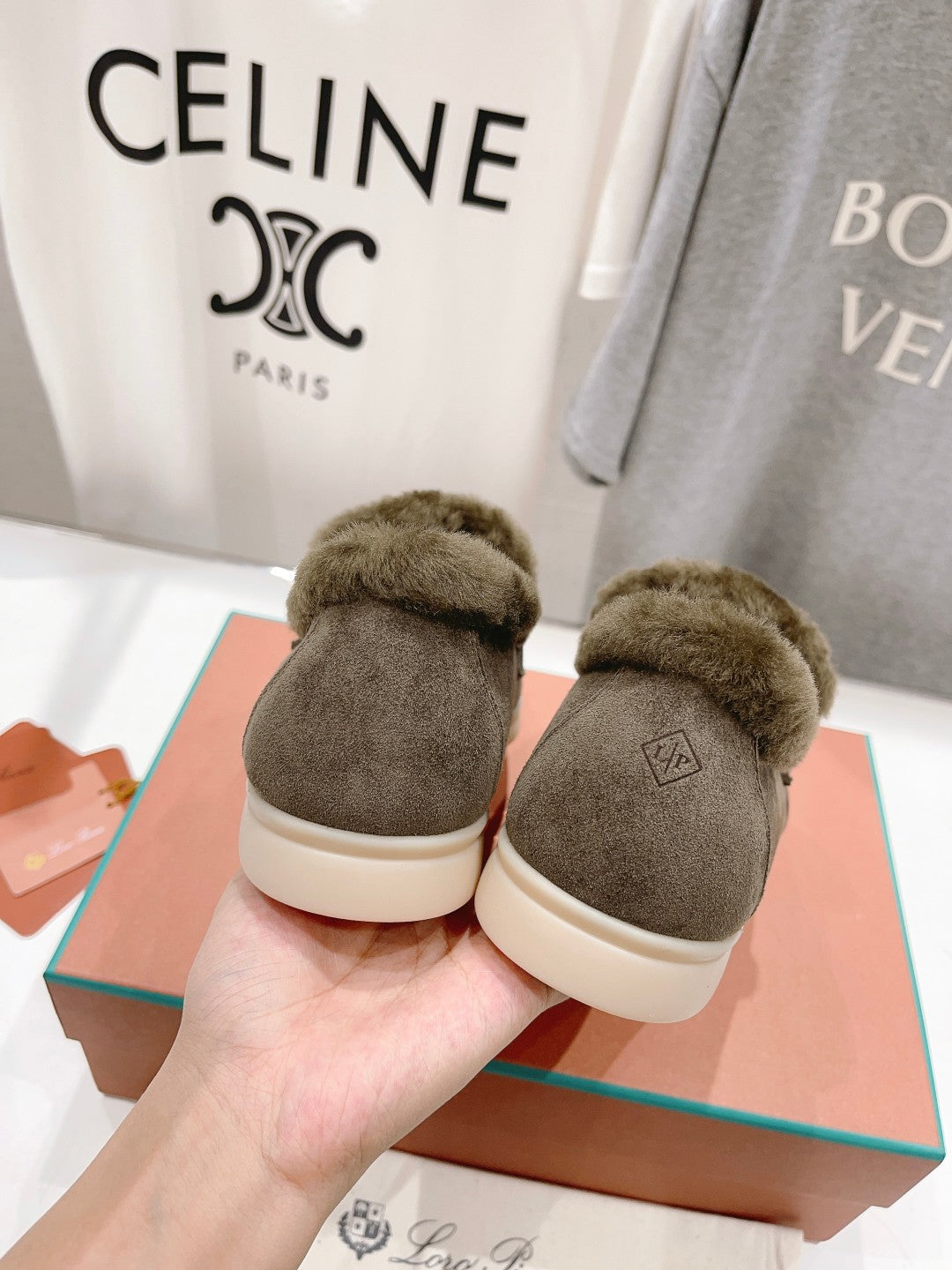 LP SUMMER CHARMS WALK LOAFERS ASH BROWN FLEECE