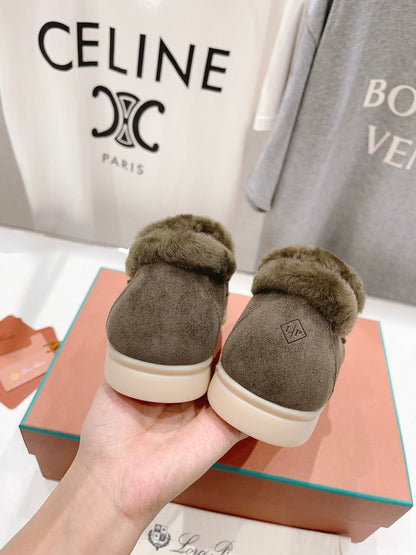 LP SUMMER CHARMS WALK LOAFERS ASH BROWN FLEECE