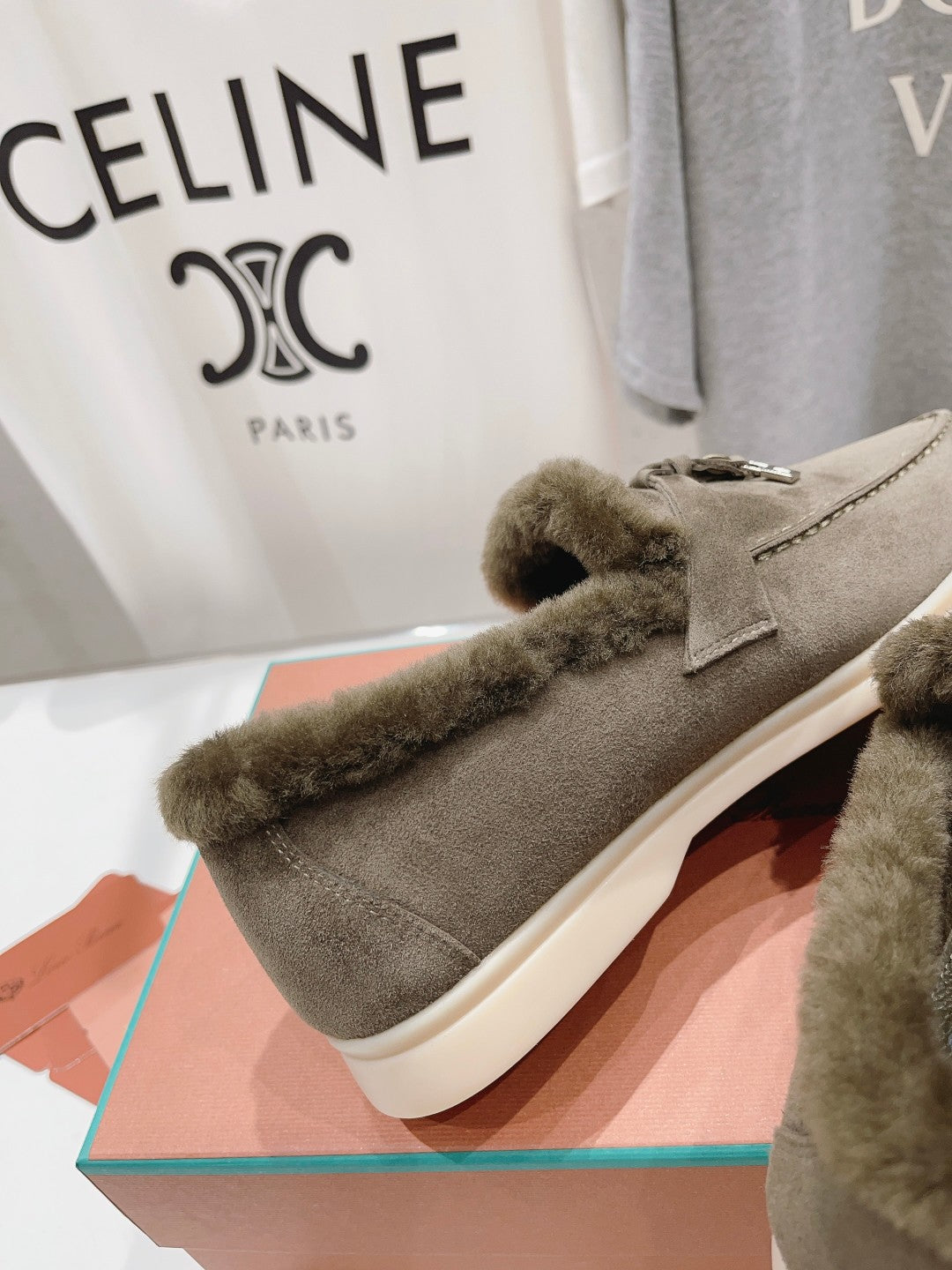 LP SUMMER CHARMS WALK LOAFERS ASH BROWN FLEECE