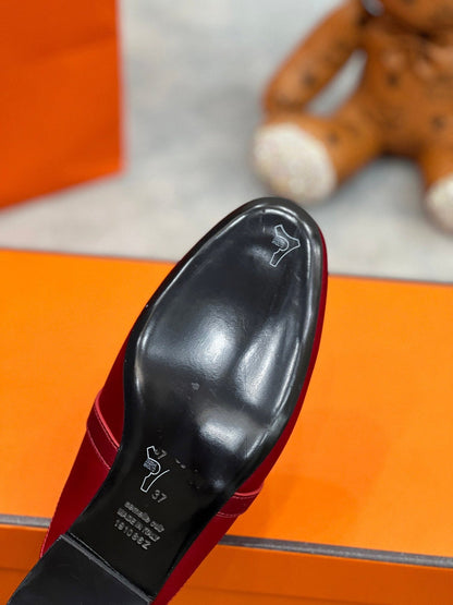 OZ Mule Cherry Silk Thick Cloth/Sheepskin