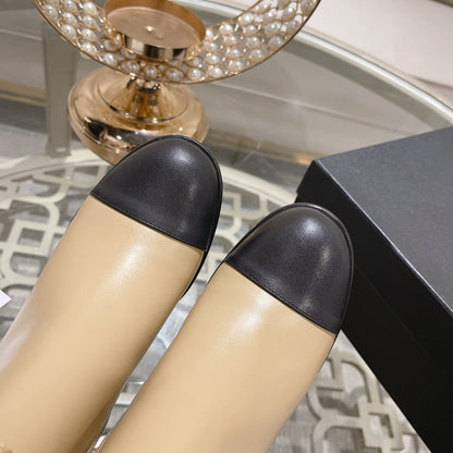 MID-HEEL ANKLE BOOTS IN TORTILLA BROWN SMOOTH CALFSKIN